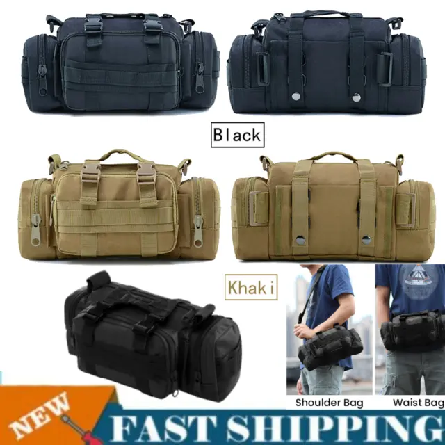 Tactical Military Chest Fanny Shoulder Waist Bag Camo Hunting Molle Camping Pack