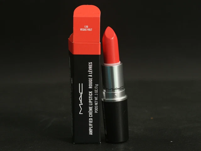 Lápiz Labial Crema Amplificada Mac - 120 Vegas Voltios - Nuevo En Caja
