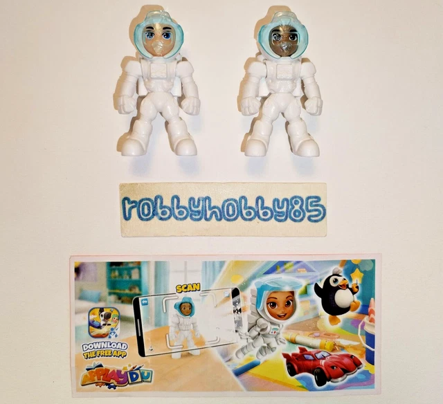 Serie Completa Astronauti Vt144 - Vt145 + 2 Bpz Kinder Sorpresa Italia 2023/2024