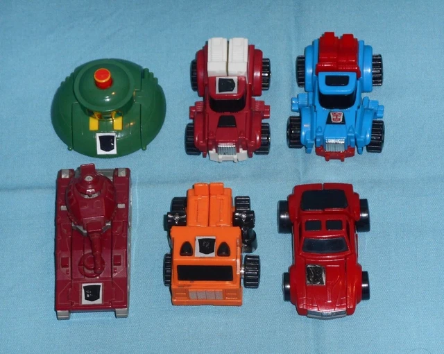 original G1 Transformers DAMAGED minibot lot x6 Warpath Gears Windcharger Cosmos