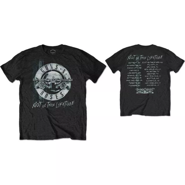 Guns N' Roses 'Not In This Lifetime Tour - Xerox' Black T shirt - NEW