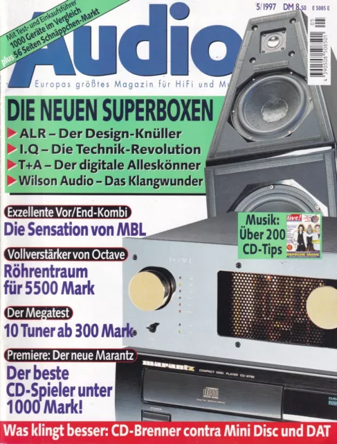 AUDIO 5/1997 - ...Magazin für HiFi und Musik - Depeche Mode, Supertramp, INXS