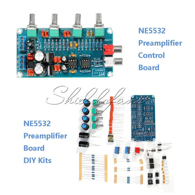 HIFI NE5532 OP-AMP Preamplifier Amplifier Volume EQ Tone Control DIY ...