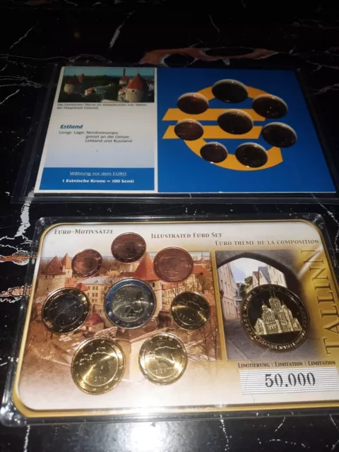 Estland Euro Kursmünzensatz 2011 2 Verschiedene
