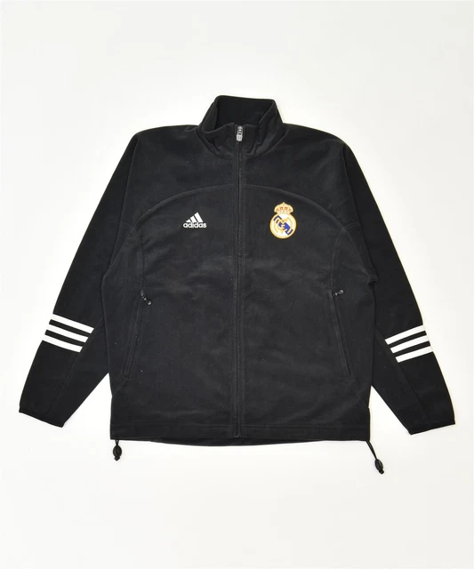 ADIDAS Girls Tracksuit Top Jacket 10-11 Years Black Polyester Sports CI04