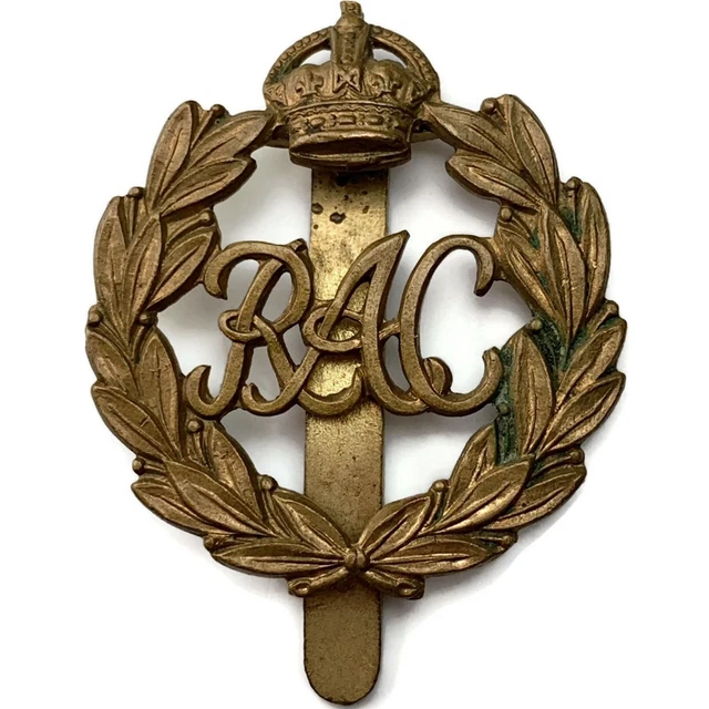 ORIGINAL WW2 ROYAL Armoured Corps Cap Badge - FIRST PATTERN EUR 24,03
