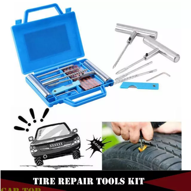 11pcs Heavy Duty Tire Repair Kit for Car Motorcycle Truck Plug Tyre Mending Tool