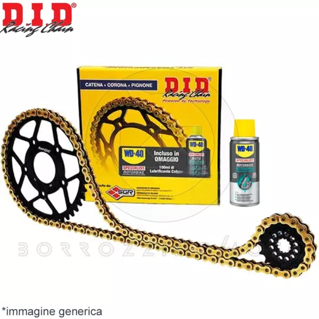 KIT TRASMISSIONE DID CATENA CORONA PIGNONE per SUZUKI DL V STROM 650 2007/2011