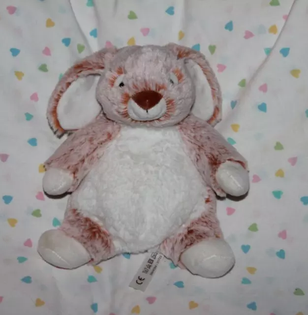 DOUDOU PELUCHE SIMBA TOYS NICOTOY LAPIN ROUX MARRON CHINE BLANC 24 cm  NEUF