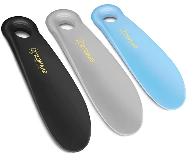 Plastic Shoe Horn,3pcs Travel Shoe Horns for Men, Women,Seniors
