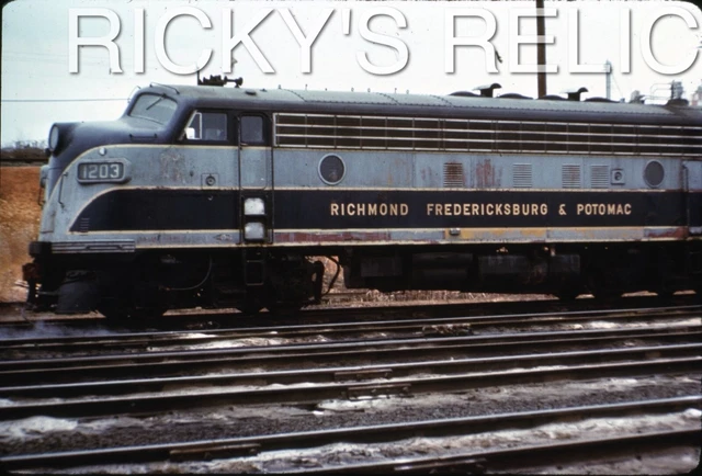 Duplicate Slide RF&P #1203 EMD FP7A Richmond Fredericksbrg Potomac 1960s