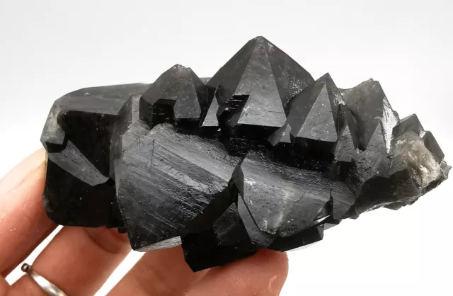 92g Natural Black Quartz Crystal Cluster Mineral Specimen Inner Mongolia