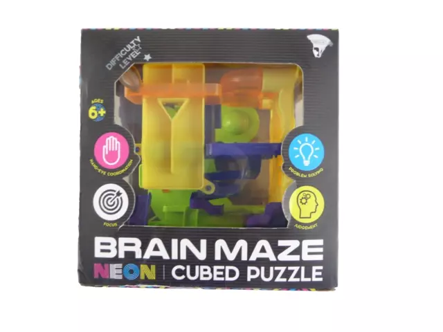 Neon brain sales maze wooden puzzle