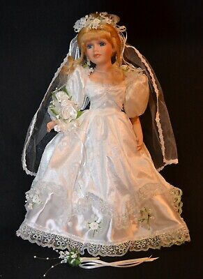The Heritage Collection 16" Porcelain Doll. Kelli - Wedding Doll