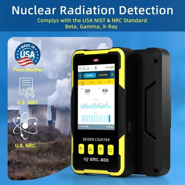 GQ GMC-800 Nuclear Radiation Detector USA Design Product US National Standard 3