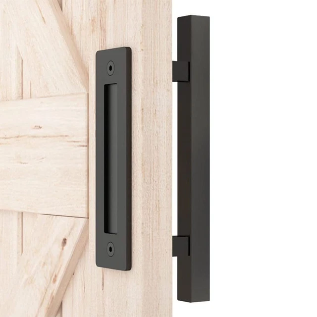 Heavy Duty Pull and Flush Barn Door Handle Door Handles and Pulls  Sliding Barn