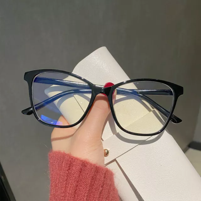 Women's Oversized Cat Eye Anti Blue light Filter Glasses Fashion Designer Frames