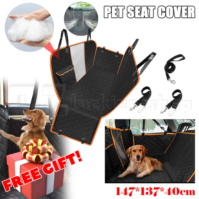 Premium Pet Car Dog Cat Back Seat Cover Hammock NonSlip Protector Mat Waterproof