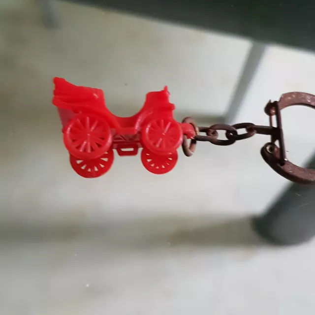 Ancien Porte-clés key ring TACOT 1900 vieille auto ALMA plastique 3D