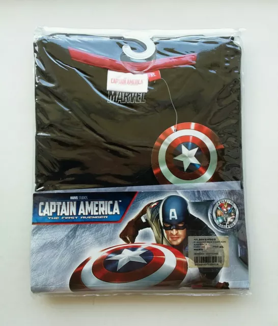 Marvel T Shirt nero uomo Captain America - Tg. XL * 16085%