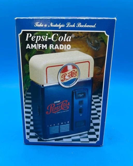 BRAND NEW VINTAGE 1998 PEPSI-COLA Vending Machine AM/FM TRANSISTOR ...