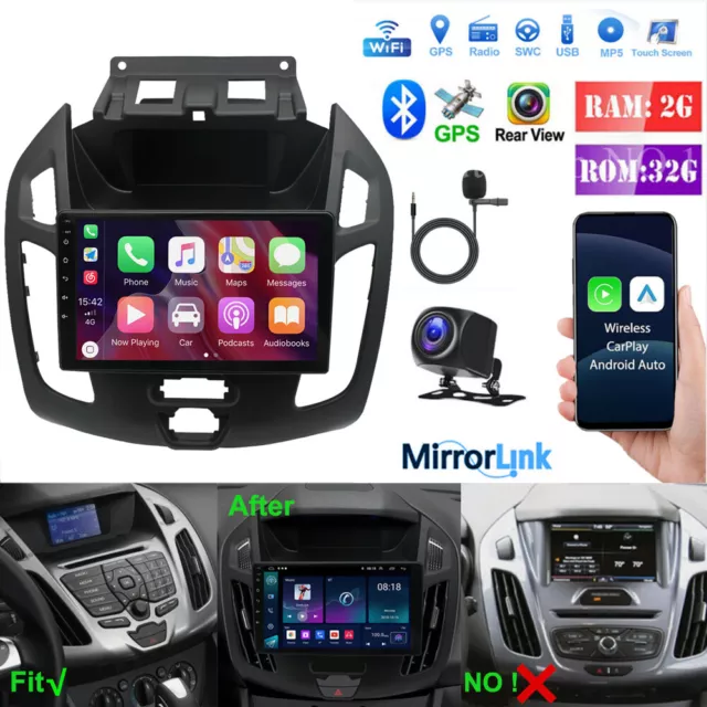 Carplay For 2014 2015-2018 Ford Transit Connect Android 13 Car Stereo Radio GPS