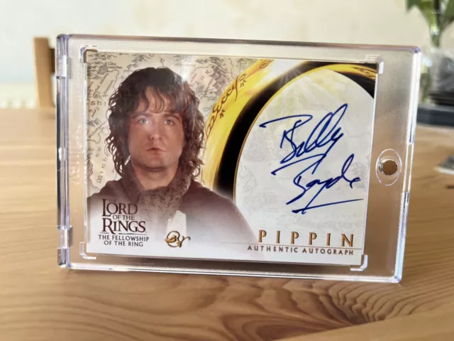 The Lord Of The Rings - Fellowship Auto Card Billy Boyd (Topps 2001) Fotr Lotr