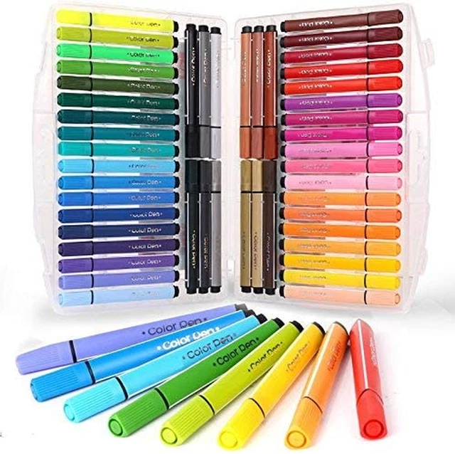 WASHABLE MARKERS COLORING Pens Set Assorted Colors Water Color Drawing ...