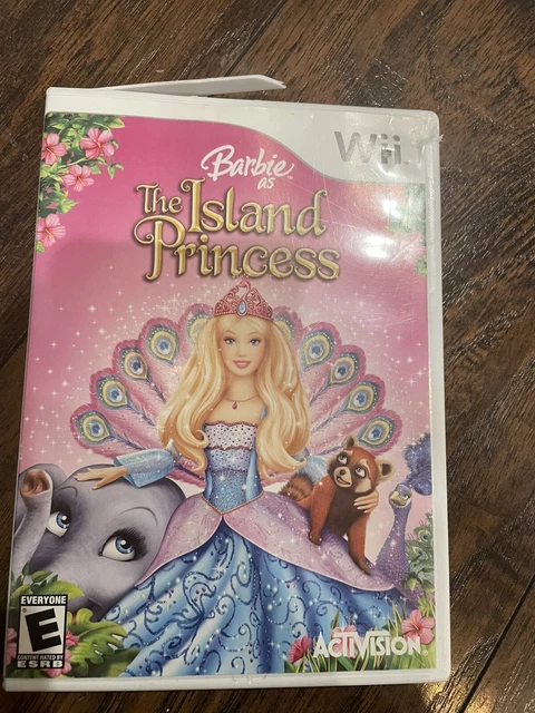 Barbie as the Island Princess Wii with Case and Booklet (Case banged up, Disc ok