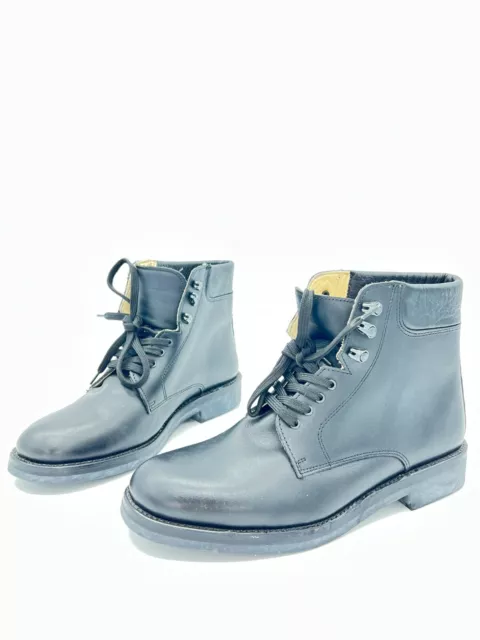 Defensie Botas De Cuero Negras Para Hombres T.44