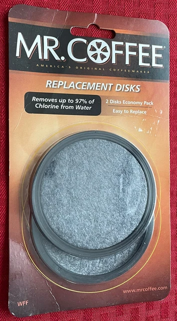 Pack of 2 Genuine Mr. Coffee Water Filtration Replacement Disks New In Package