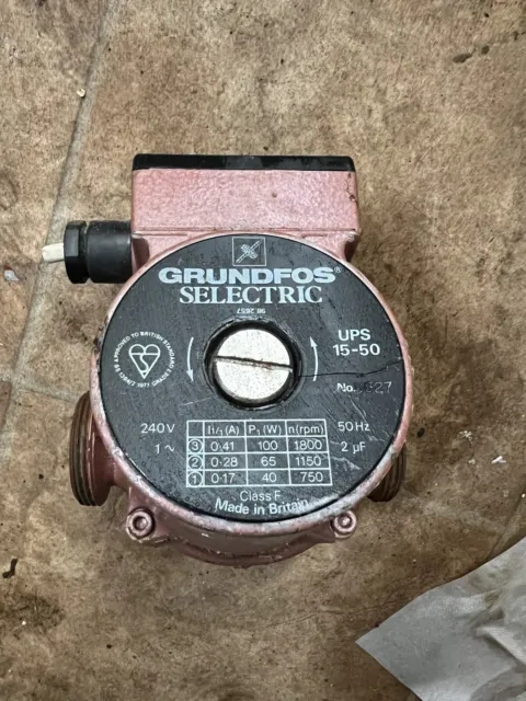 Genuine Grundfos Central Heating Circulator Pump Class F