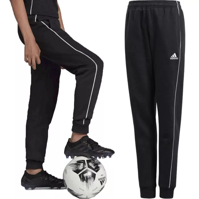 Adidas Boys Joggers Sweatpant Kids Core 18 Fleece Tracksuit Bottoms Trouser Pant