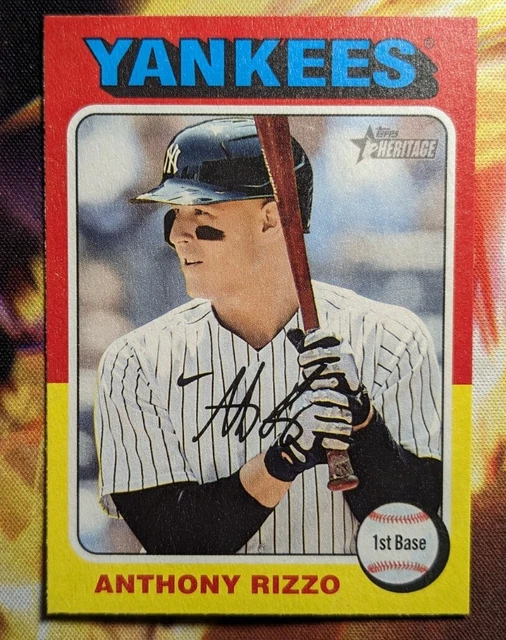 2024 TOPPS HERITAGE Baseball FLIP STOCK Anthony Rizzo SSP Yankees de