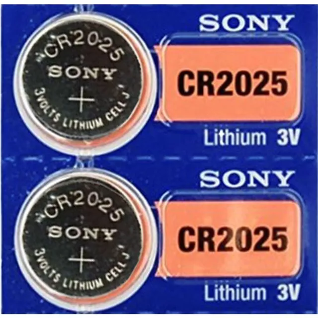 2 pcs CR2025 SONY Lithium Cell Battery 3V, 160mAh Original, EXP. 2028