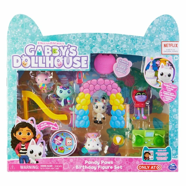 GABBY’S DOLLHOUSE PANDY Paws Birthday Figure Set EUR 33,84 - PicClick IT