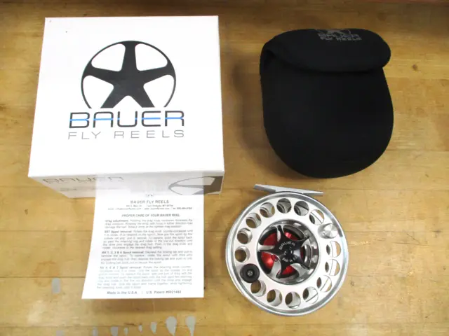 BAUER SST FLY Reel - Silver/Red - 4 - Silver/Clear $350.00 - PicClick