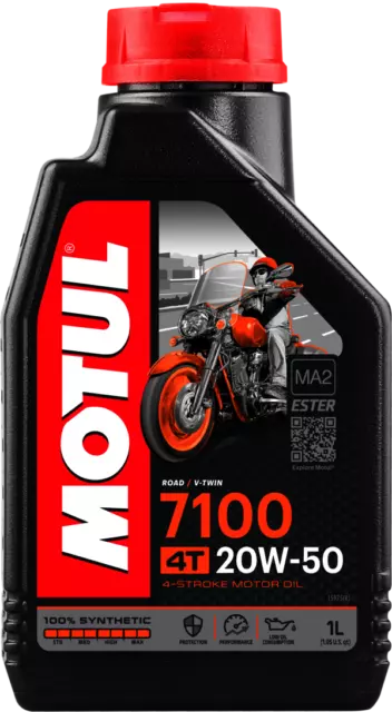 Motul Huile Lubrifiante 4T 7100 20W50 4T 1L