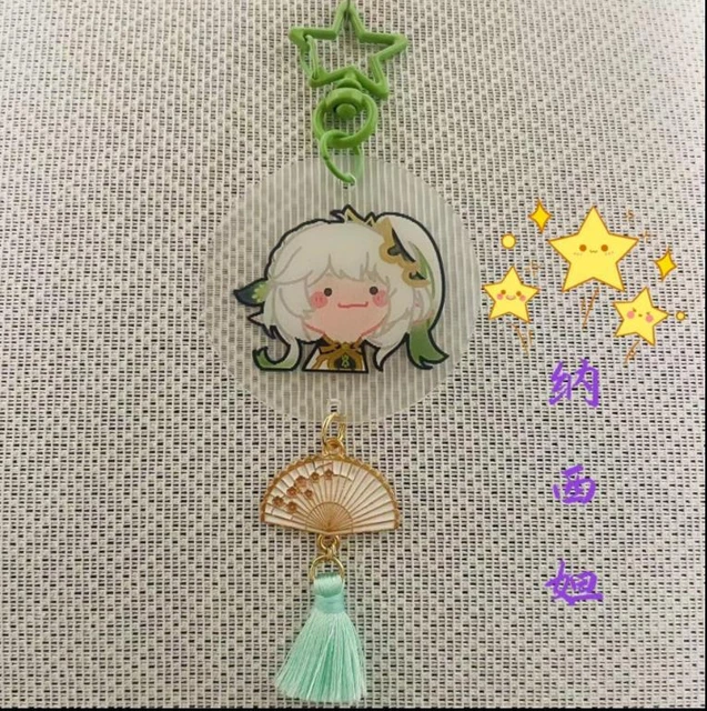 Genshin Impact Nahida Schoolbag Tassels Key Chain Pendant Keychains