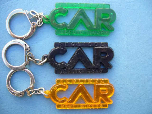 Porte clés - Keychain - Lot 3 REGLISSE  CAR différents - Pub Sixties