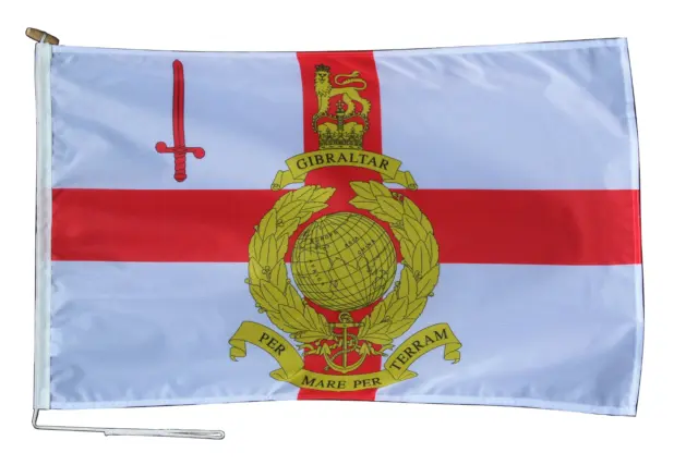 Royal Marines Reserve London Flag 3'x2' (90cm x 60cm) With Rope and Toggle