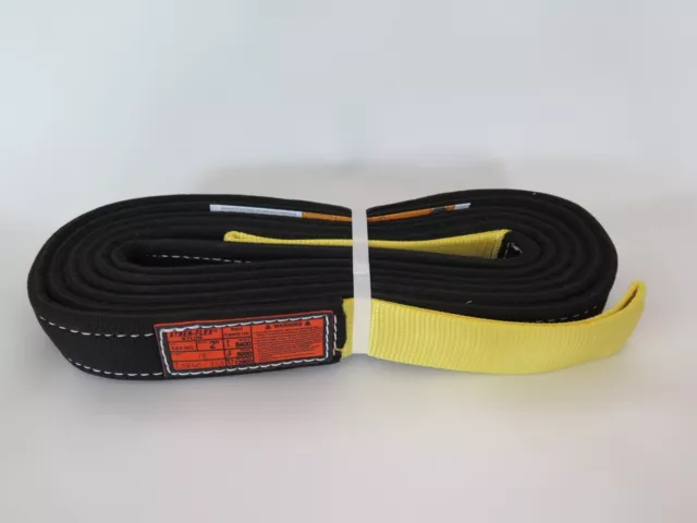 Web Sling, Recovery Strap 18 ft x 2 in Wrapped Body Stren-Flex Made in USA