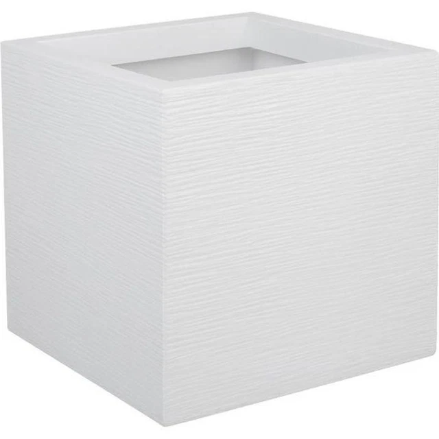 EDA PLASTIQUE Bac a fleurs carré Graphit Up - 21 L - 29.5 x 29.5 x 29.5 cm - Bl