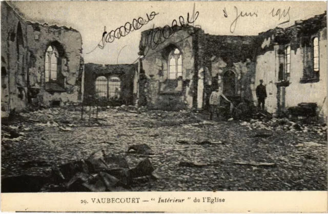CPA Vaubecourt - Church Interior (1037335)