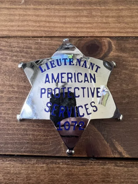 American Protective Services Lieutenant Badge