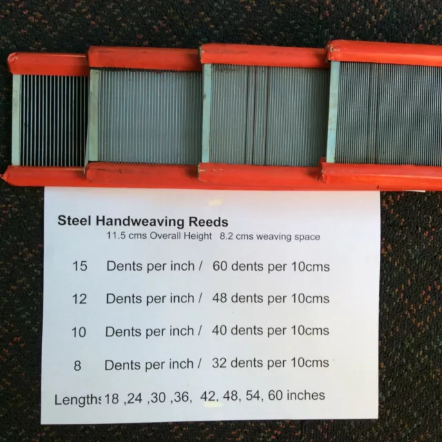 Reeds  Hand Weaving Steel 60cm   / 24"  10 Dent 2
