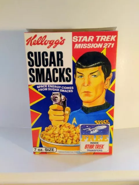 1968 Kelloggs Cereal Sugar Smacks Star Trek Box, Amazing Repro!!