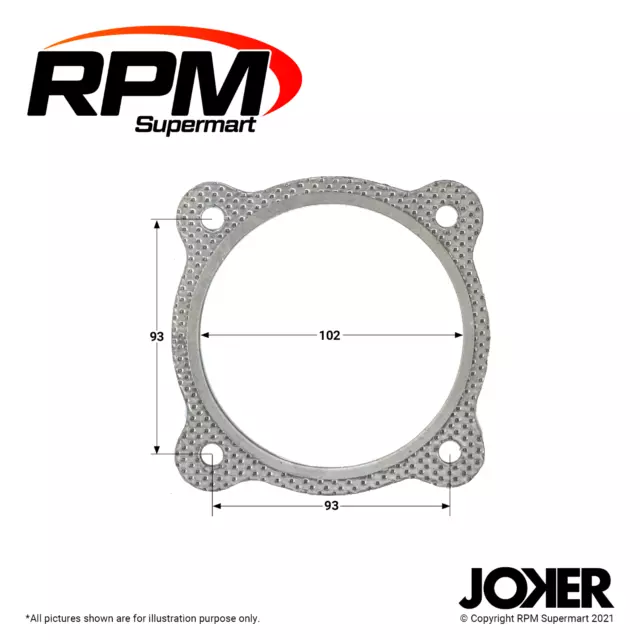 4" Four Bolt Muffler Exhaust Flange Gasket