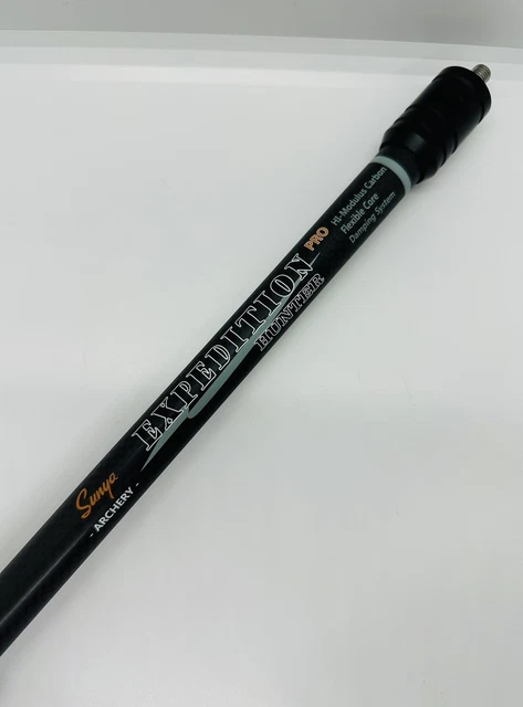 SUNYA Archery Bow Stabilizer -Compound Bow Carbon Fiber Body Flexible Core 12”