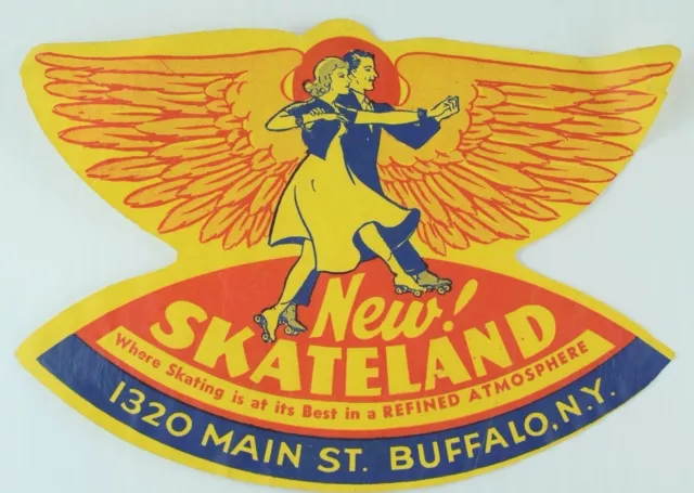 1930's-50's New! Skateland, Buffalo, N.Y. Label B2